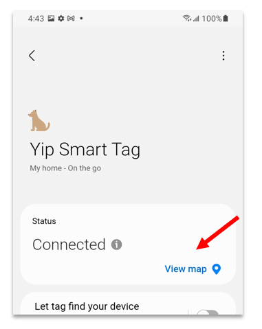 Pairing the YIP Smart Tag to your Samsung Galaxy Phone – YIP Help Center